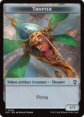 Thopter // Fractal (0004) Double-Sided Token [Secrets of Strixhaven Commander Tokens] | Exor Games Dartmouth