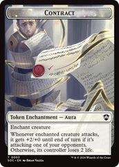Contract // Pegasus Double-Sided Token [Secrets of Strixhaven Commander Tokens] | Exor Games Dartmouth