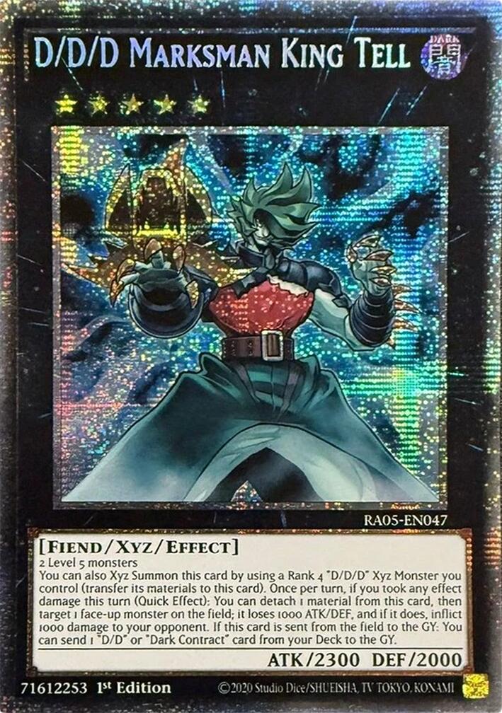 D/D/D Marksman King Tell (Starlight Rare) [RA05-EN047] Starlight Rare | Exor Games Dartmouth