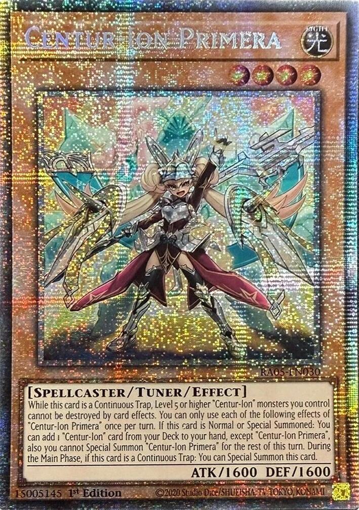 Centur-Ion Primera (Starlight Rare) [RA05-EN030] Starlight Rare | Exor Games Dartmouth