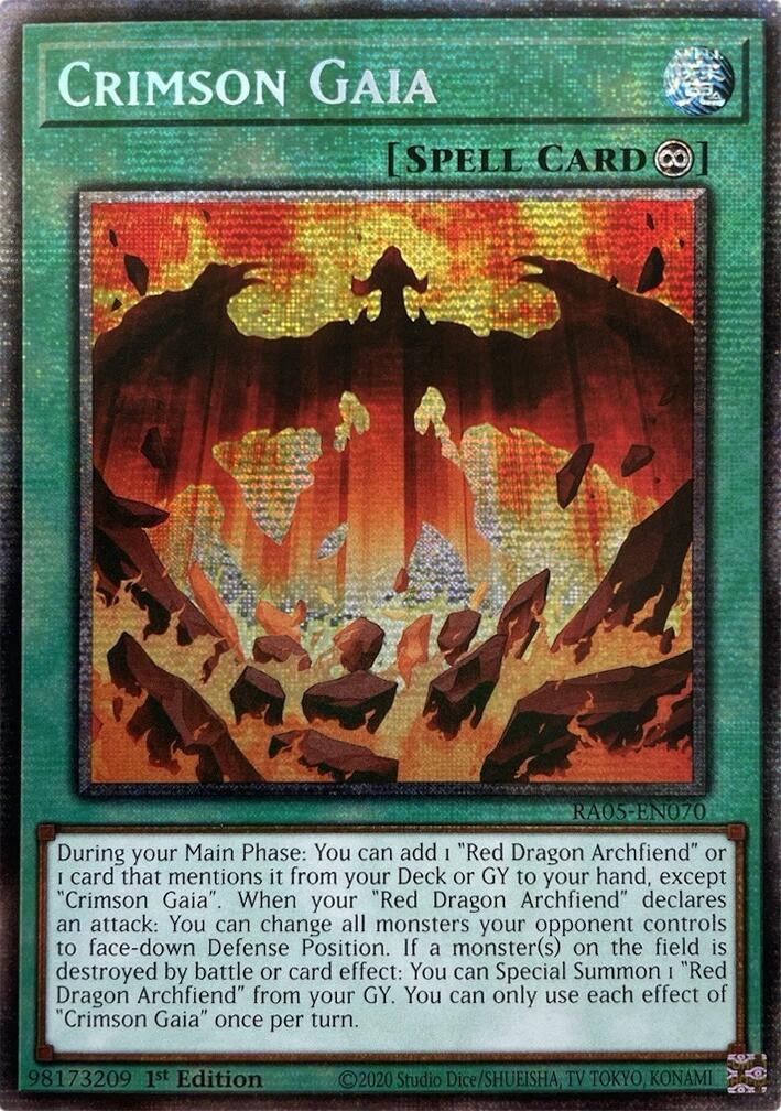 Crimson Gaia (Starlight Rare) [RA05-EN070] Starlight Rare | Exor Games Dartmouth
