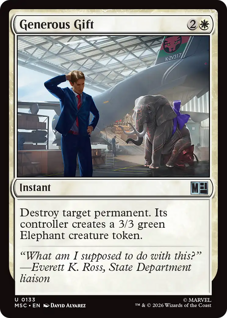 Generous Gift (Surge Foil) [Marvel Super Heroes Commander] | Exor Games Dartmouth