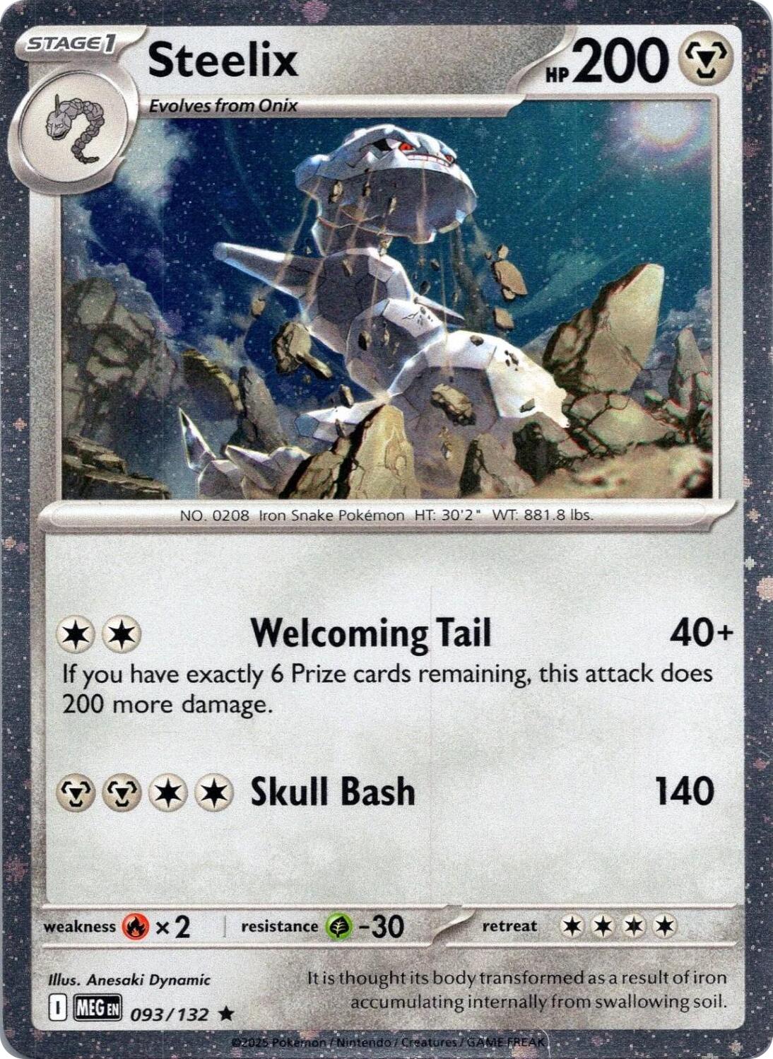Steelix (093/132) (Cosmos Holo) [Mega Evolution: Base Set] | Exor Games Dartmouth