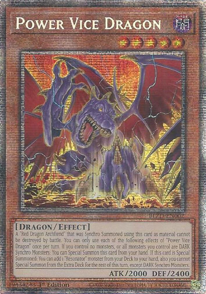 Power Vice Dragon (Starlight Rare) [BLZD-EN002] Starlight Rare | Exor Games Dartmouth