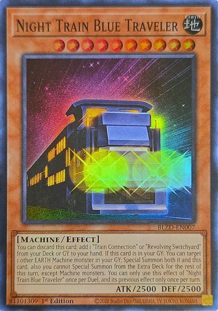 Night Train Blue Traveler [BLZD-EN007] Super Rare | Exor Games Dartmouth