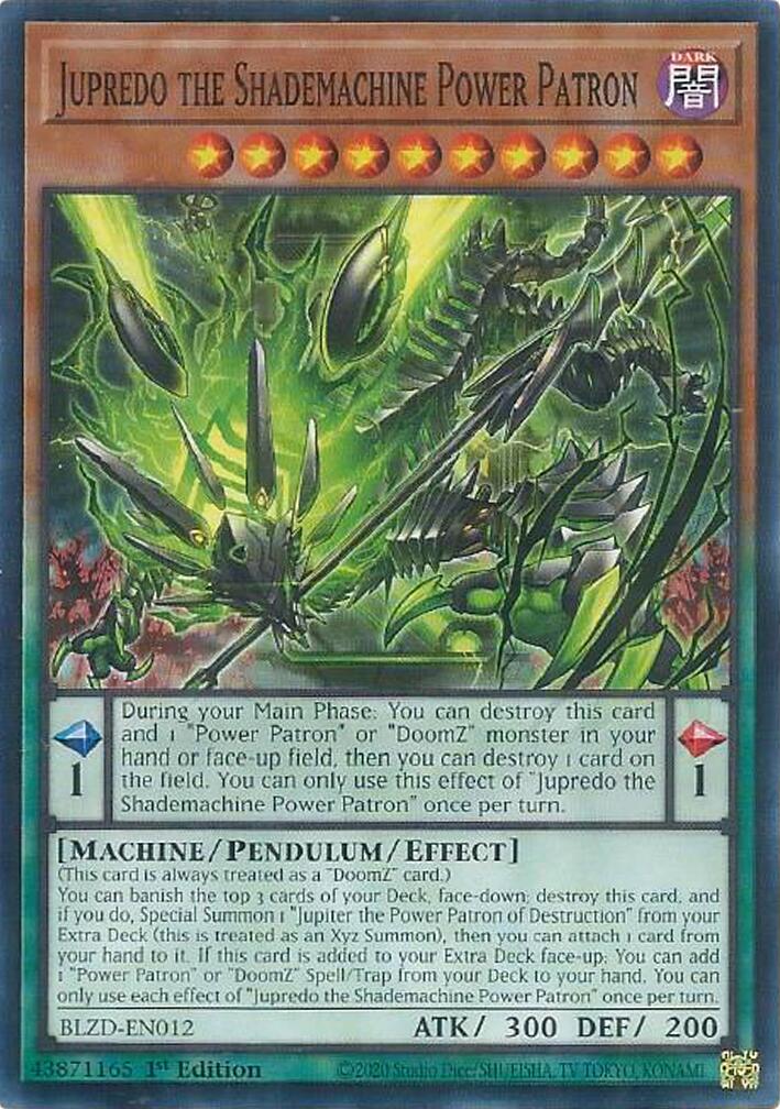Jupredo the Shademachine Power Patron [BLZD-EN012] Common | Exor Games Dartmouth