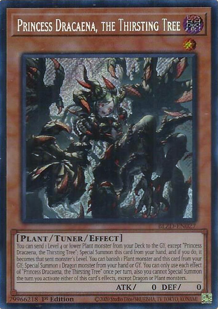 Princess Dracaena, the Thirsting Tree [BLZD-EN027] Secret Rare | Exor Games Dartmouth