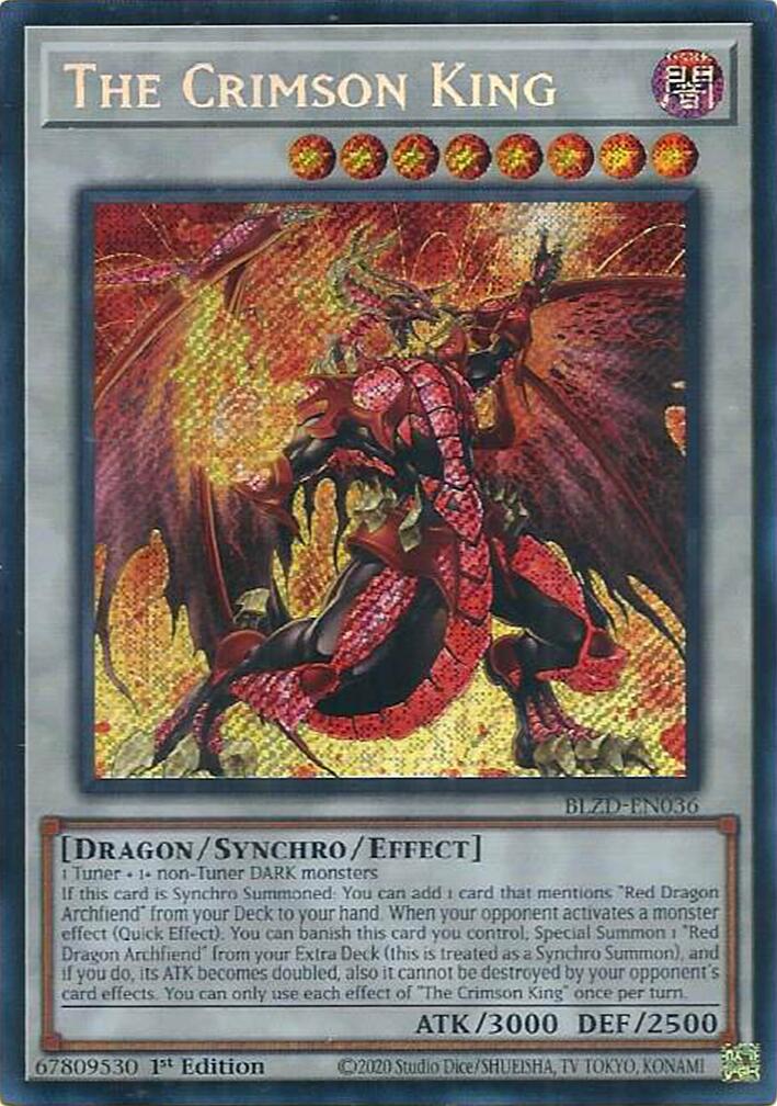 The Crimson King [BLZD-EN036] Secret Rare | Exor Games Dartmouth