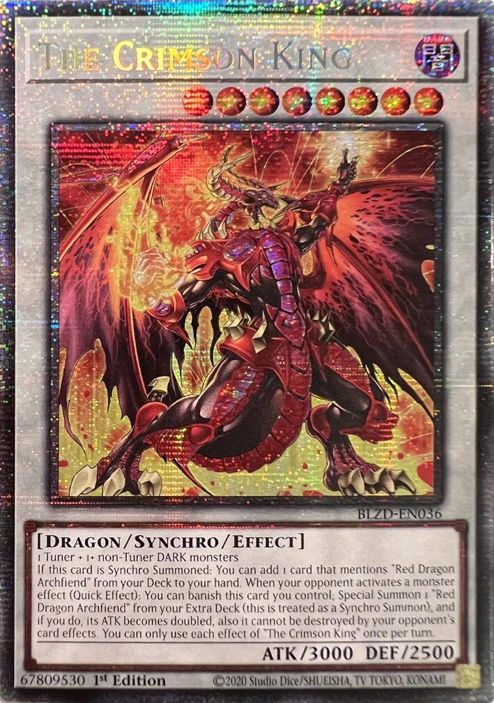 The Crimson King (Starlight Rare) [BLZD-EN036] Starlight Rare | Exor Games Dartmouth