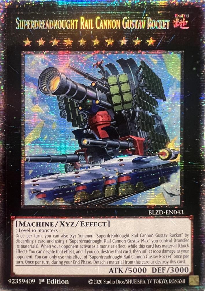 Superdreadnought Rail Cannon Gustav Rocket (Starlight Rare) [BLZD-EN043] Starlight Rare | Exor Games Dartmouth