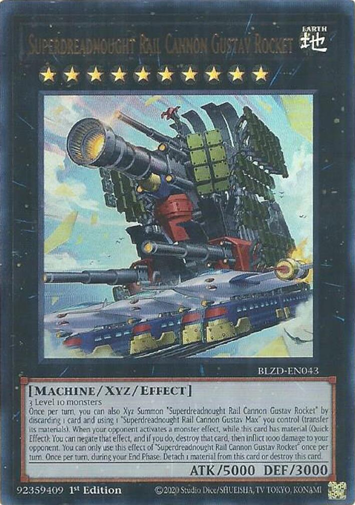 Superdreadnought Rail Cannon Gustav Rocket [BLZD-EN043] Ultra Rare | Exor Games Dartmouth