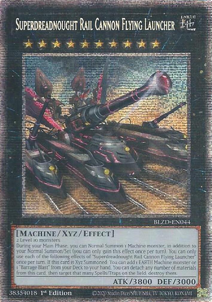 Superdreadnought Rail Cannon Flying Launcher (Starlight Rare) [BLZD-EN044] Starlight Rare | Exor Games Dartmouth