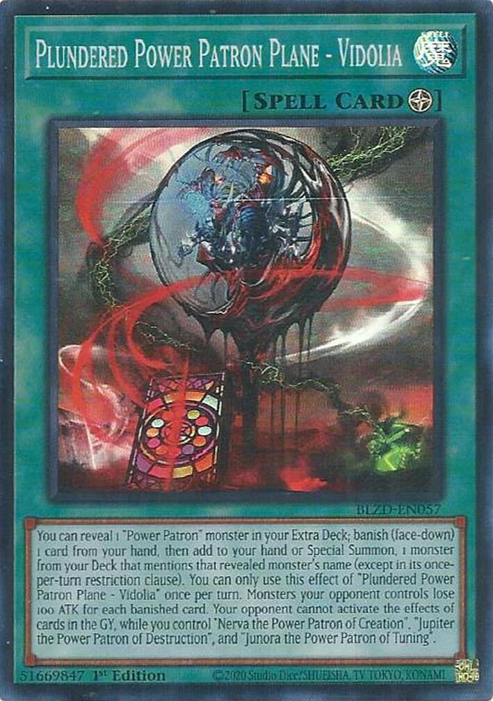 Plundered Power Patron Plane - Vidolia [BLZD-EN057] Super Rare | Exor Games Dartmouth