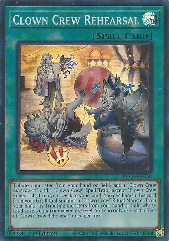 Clown Crew Rehearsal [BLZD-EN059] Super Rare | Exor Games Dartmouth