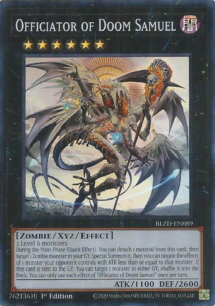 Officiator of Doom Samuel [BLZD-EN089] Super Rare | Exor Games Dartmouth