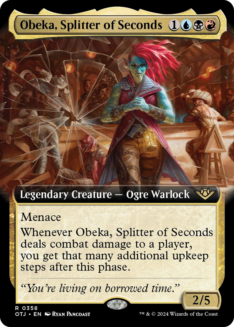 Obeka, Splitter of Seconds (Extended Art) [Outlaws of Thunder Junction] | Exor Games Dartmouth
