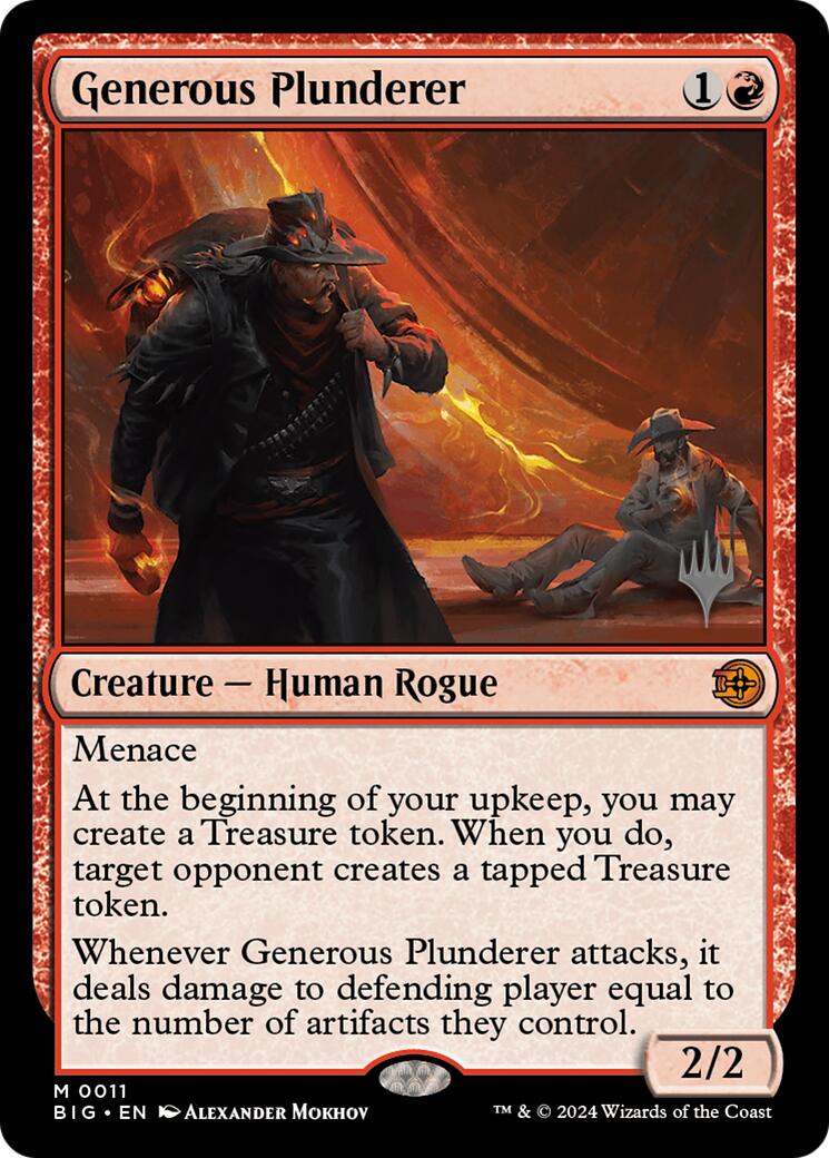 Generous Plunderer [Outlaws of Thunder Junction Promos] | Exor Games Dartmouth