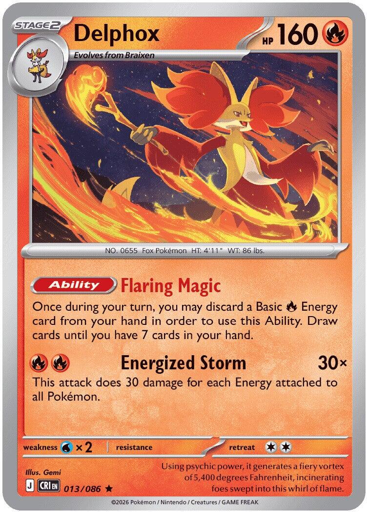 Delphox (013/086) [Mega Evolution: Chaos Rising] | Exor Games Dartmouth