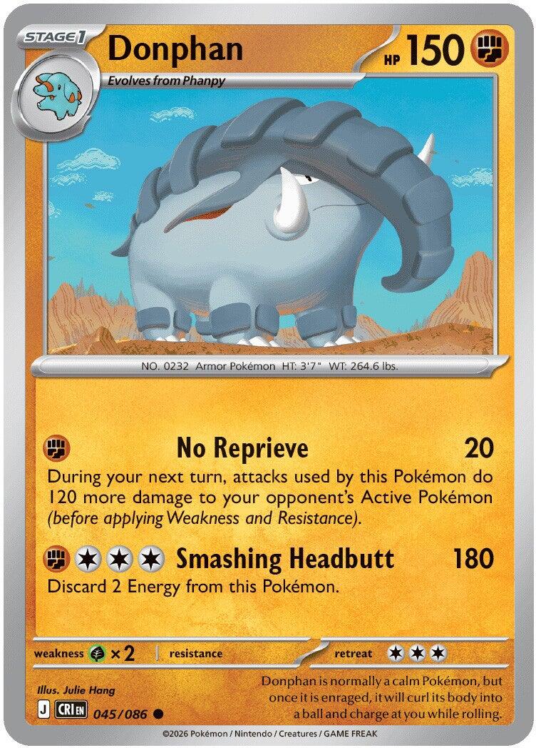 Donphan (045/086) [Mega Evolution: Chaos Rising] | Exor Games Dartmouth