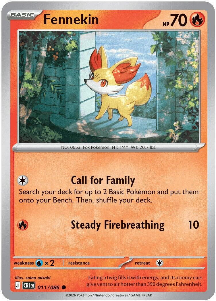 Fennekin (011/086) [Mega Evolution: Chaos Rising] | Exor Games Dartmouth