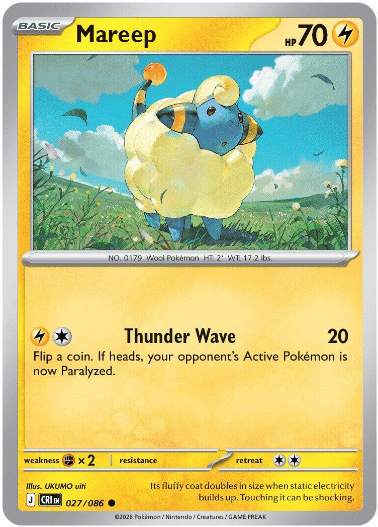 Mareep (027/086) [Mega Evolution: Chaos Rising] | Exor Games Dartmouth