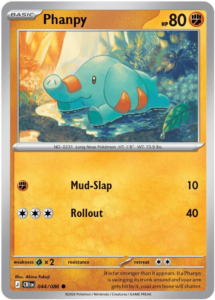 Phanpy (044/086) [Mega Evolution: Chaos Rising] | Exor Games Dartmouth