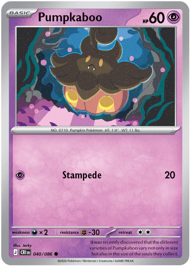 Pumpkaboo (040/086) [Mega Evolution: Chaos Rising] | Exor Games Dartmouth