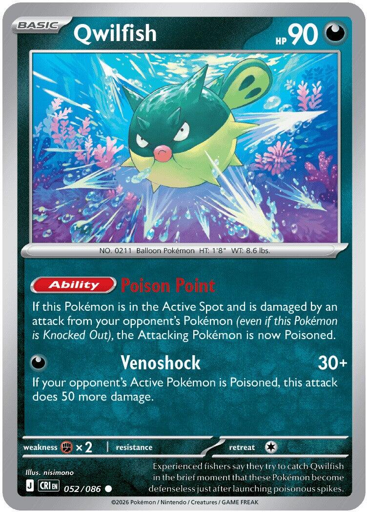 Qwilfish (052/086) [Mega Evolution: Chaos Rising] | Exor Games Dartmouth