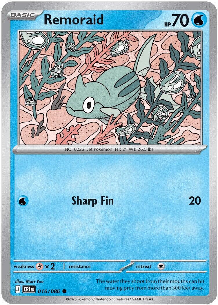 Remoraid (016/086) [Mega Evolution: Chaos Rising] | Exor Games Dartmouth