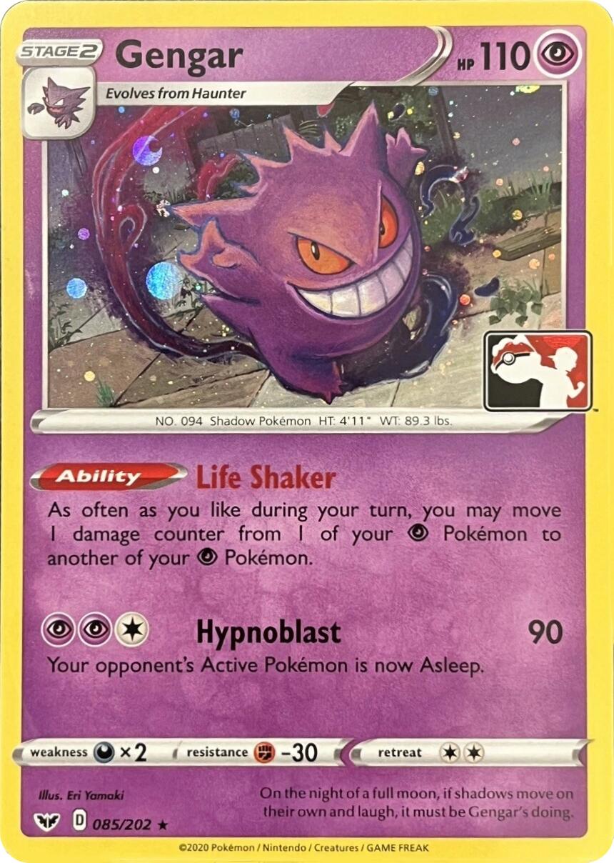 Gengar (085/202) (Library Exclusive) [Sword & Shield: Base Set] | Exor Games Dartmouth