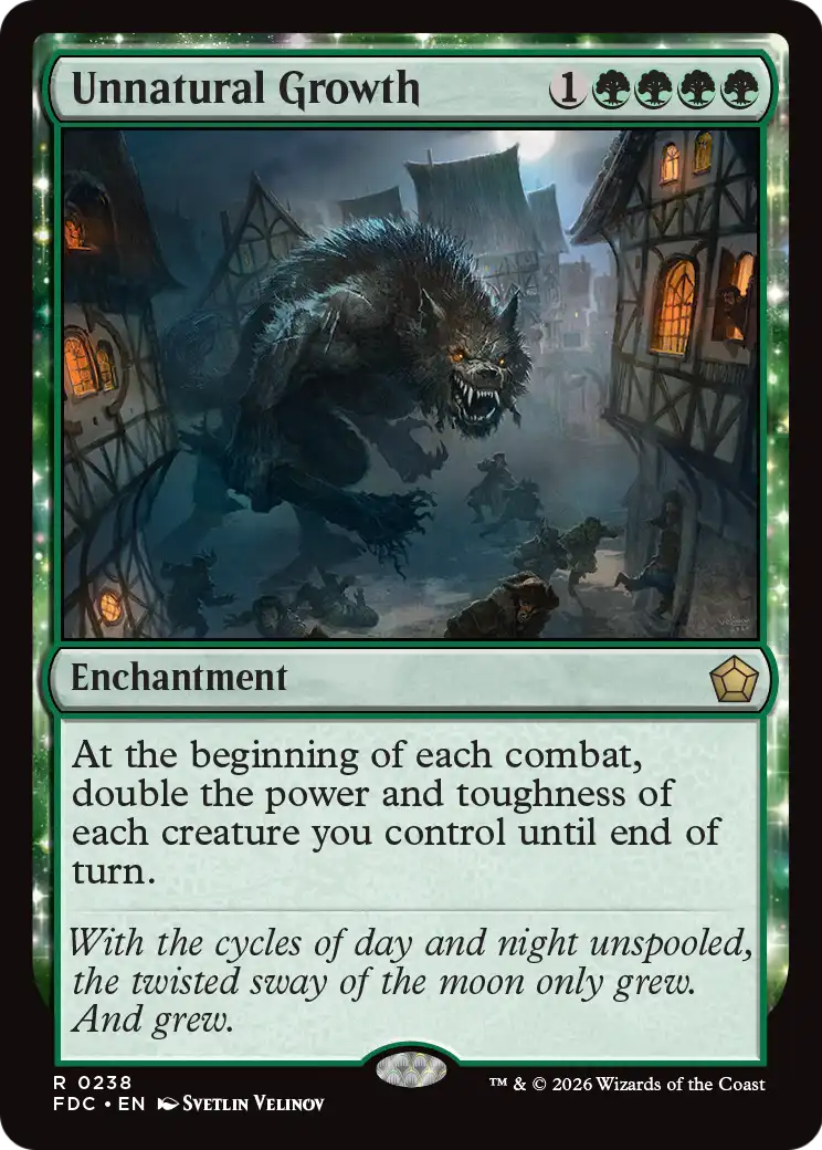 Unnatural Growth [Foundations Commander] | Exor Games Dartmouth