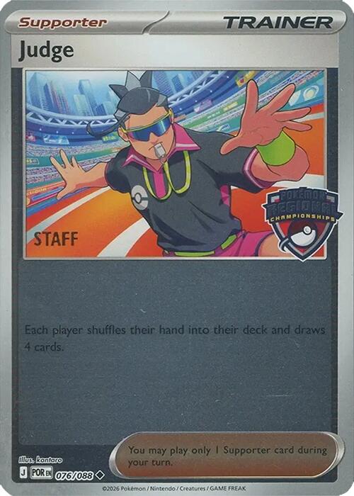 Judge (076/088) (Regional Championships) [Staff] [League & Championship Cards] | Exor Games Dartmouth