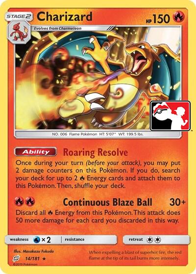 Charizard (14/181) (Library Exclusive) [Sun & Moon: Team Up] | Exor Games Dartmouth