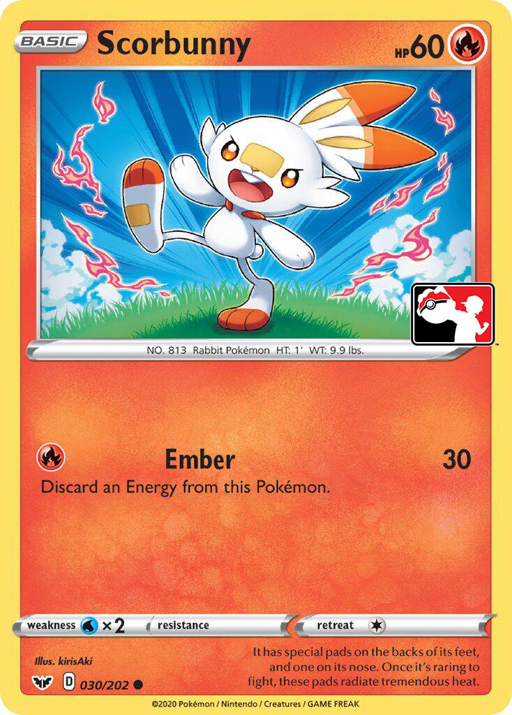 Scorbunny (031/202) (Library Exclusive) [Sword & Shield: Base Set] | Exor Games Dartmouth