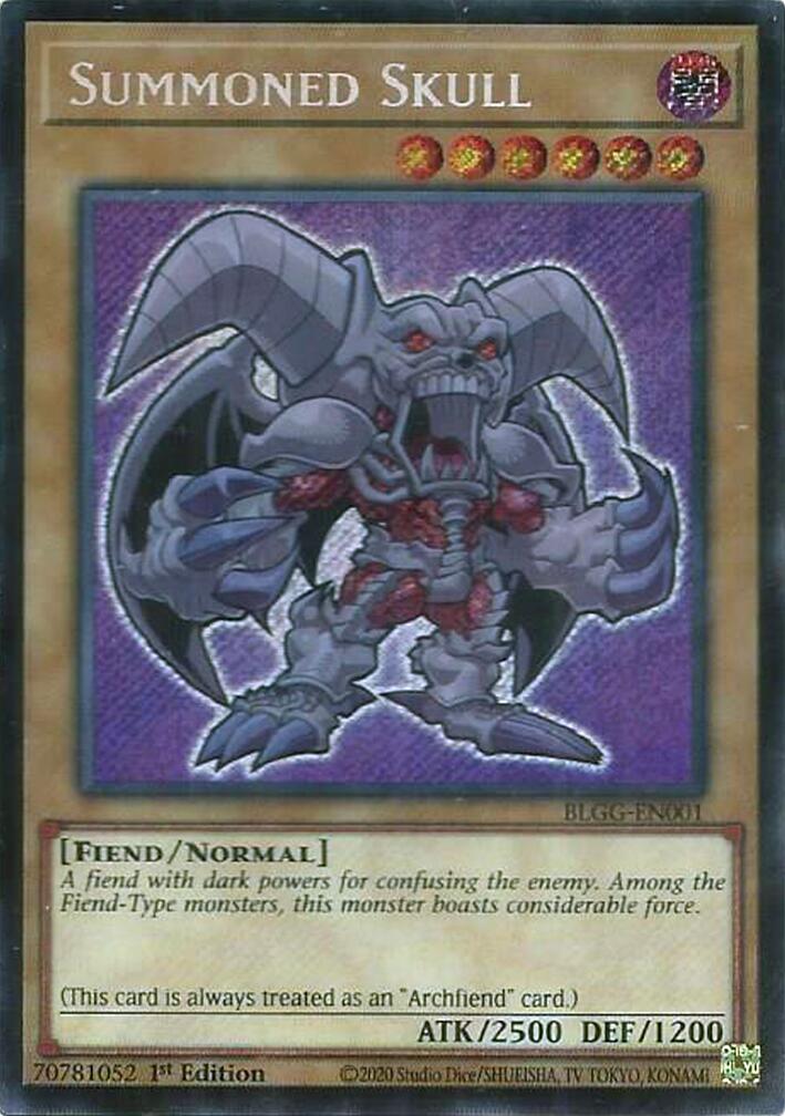 Summoned Skull [BLGG-EN001] Secret Rare | Exor Games Dartmouth