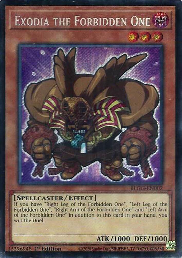 Exodia the Forbidden One [BLGG-EN002] Secret Rare | Exor Games Dartmouth