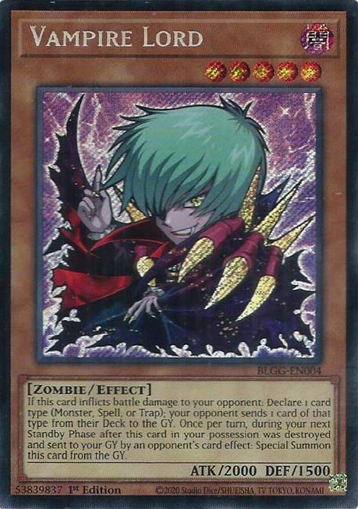 Vampire Lord [BLGG-EN004] Secret Rare | Exor Games Dartmouth
