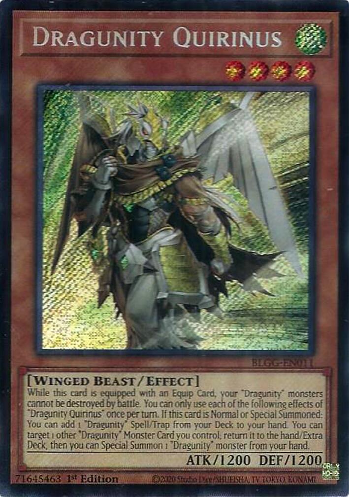 Dragunity Quirinus [BLGG-EN011] Secret Rare | Exor Games Dartmouth