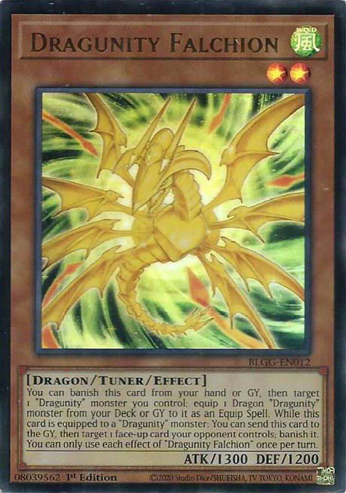 Dragunity Falchion [BLGG-EN012] Ultra Rare | Exor Games Dartmouth