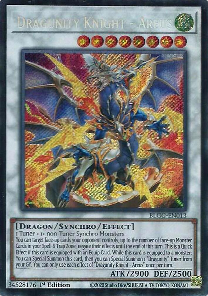 Dragunity Knight - Areus [BLGG-EN013] Secret Rare | Exor Games Dartmouth