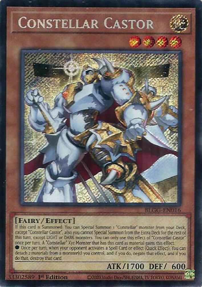 Constellar Castor [BLGG-EN016] Secret Rare | Exor Games Dartmouth