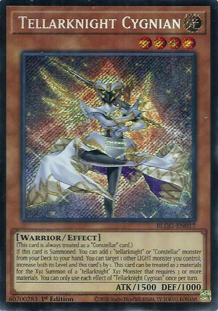 Tellarknight Cygnian [BLGG-EN017] Secret Rare | Exor Games Dartmouth