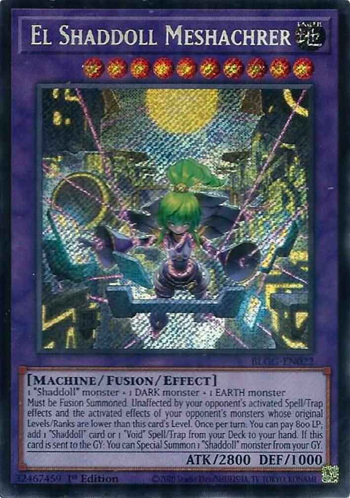 El Shaddoll Meshachrer [BLGG-EN022] Secret Rare | Exor Games Dartmouth