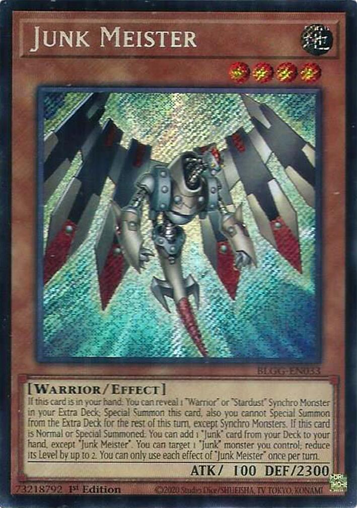 Junk Meister [BLGG-EN033] Secret Rare | Exor Games Dartmouth
