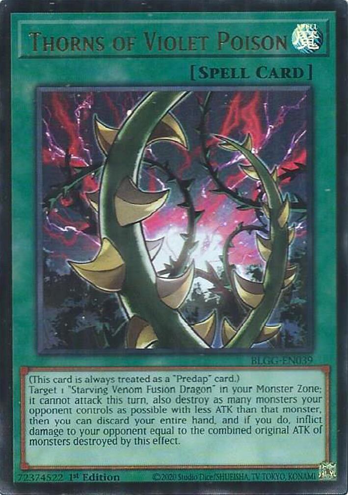 Thorns of Violet Poison [BLGG-EN039] Ultra Rare | Exor Games Dartmouth
