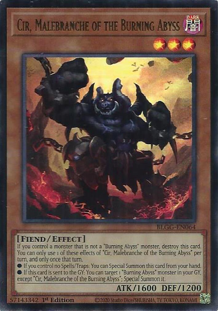 Cir, Malebranche of the Burning Abyss [BLGG-EN064] Ultra Rare | Exor Games Dartmouth