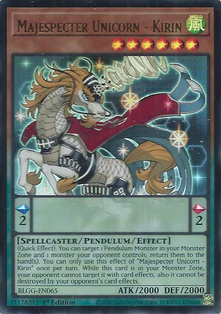Majespecter Unicorn - Kirin [BLGG-EN065] Ultra Rare | Exor Games Dartmouth