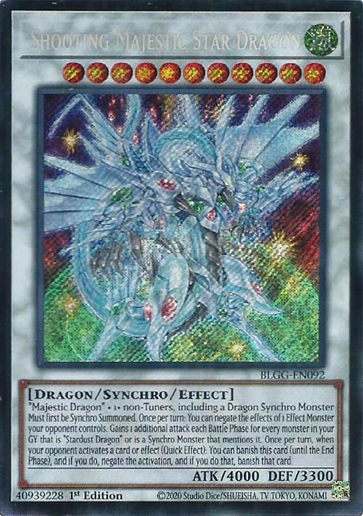 Shooting Majestic Star Dragon [BLGG-EN092] Secret Rare | Exor Games Dartmouth