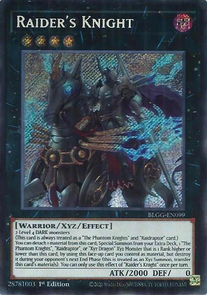 Raider's Knight [BLGG-EN099] Secret Rare | Exor Games Dartmouth