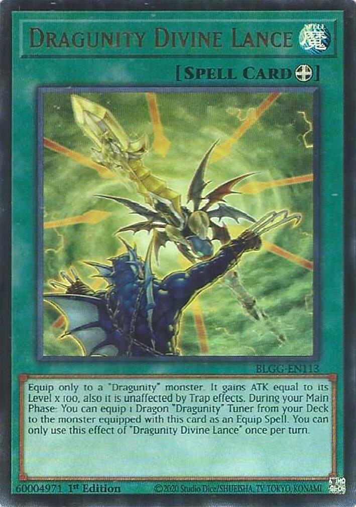 Dragunity Divine Lance [BLGG-EN113] Ultra Rare | Exor Games Dartmouth